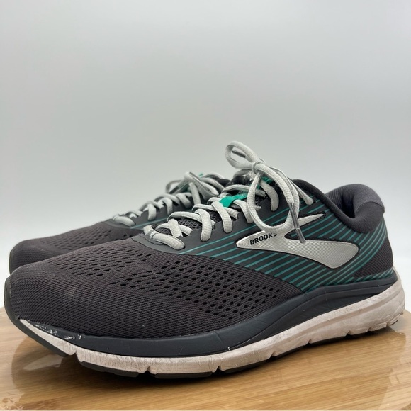Brooks Addiction 15 Walker Shoes Grey Green Size 10.5 Medium width men’s - Picture 8 of 14